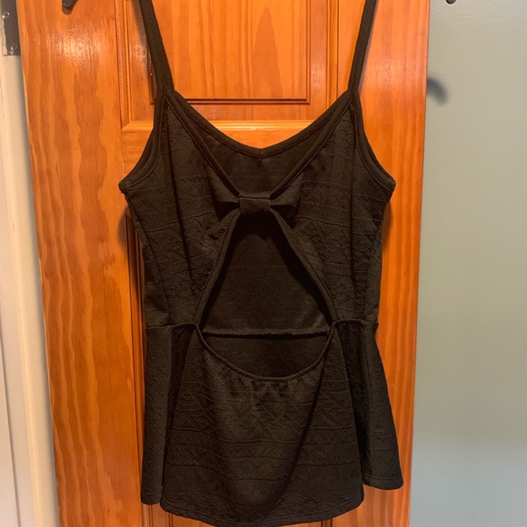 Black peplum top - Picture 2 of 2